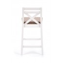 Стул барный HALMAR BORYS LOW белый/ INARI 23